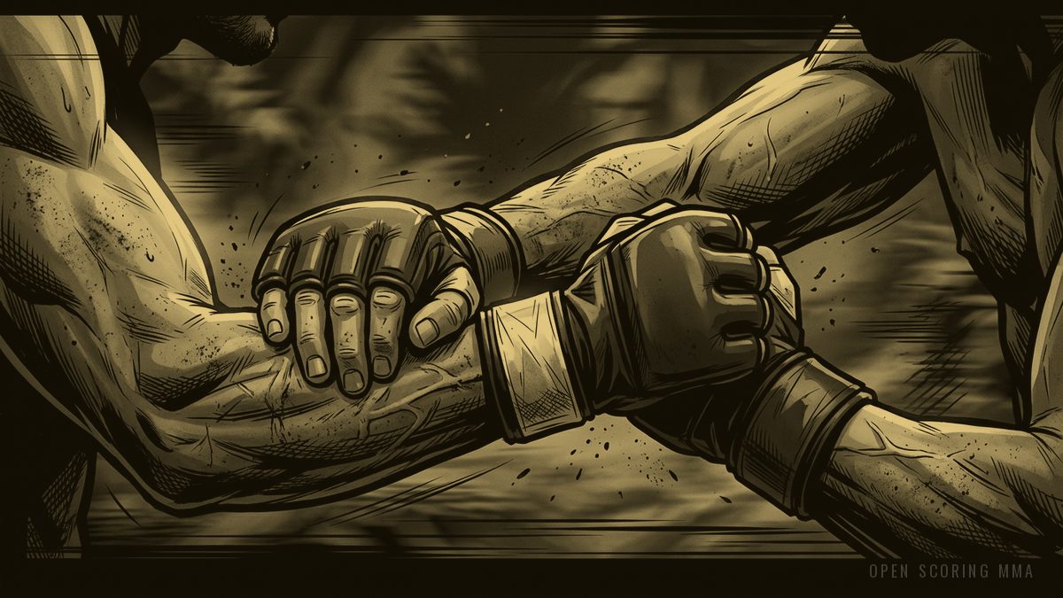 Illustration: a figure in tactical gear falling from a vehicle, surrounded by foliage